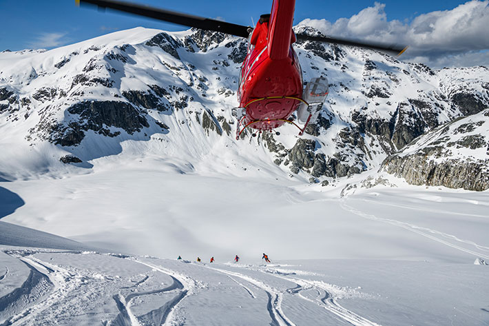 Whistler Heli Skiing, winter.