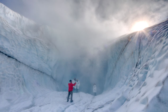 No Limits Helicopter Adventures, volcano ice cave