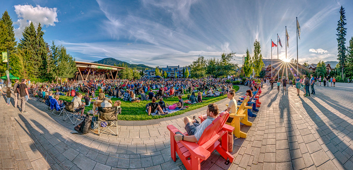 Whistler Olympic Plaza, summer concerts.