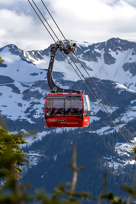 Peak 2 Peak Gondola, Whistler Blackcomb, sightseeing