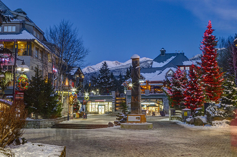 Whistler winter, Olympic Plaza