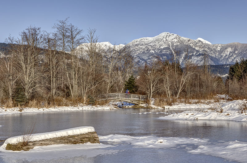 Winter in Pemberton, dining. 